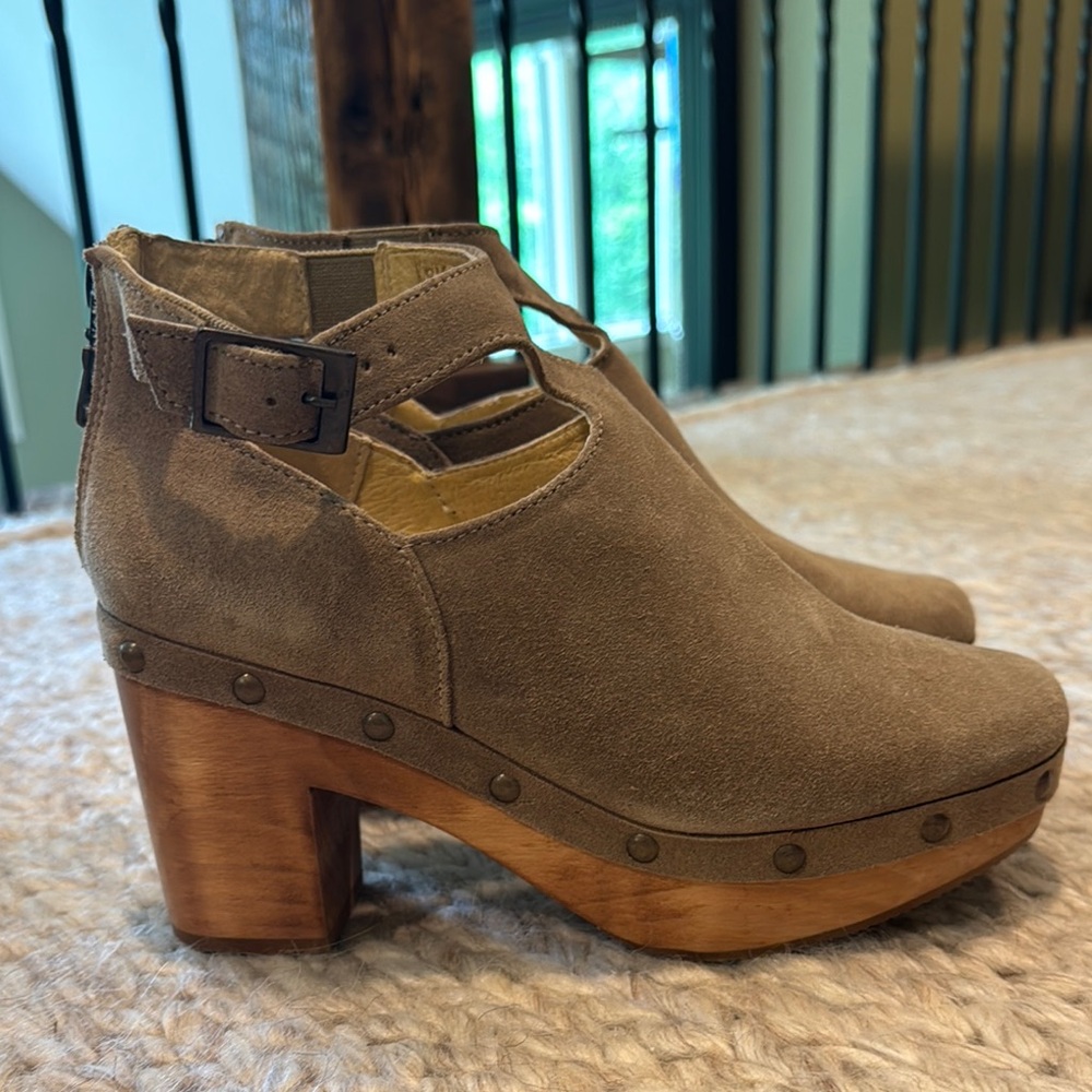 Women's Tan Suede Clogs / Ankle Boots from Sundance
